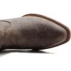 GLOBALWIN Black Cowboy Boots For Women Cowgirl Boots With Low Heel Comfortable Embroidered Western Boots Snip Toe Mid-Calf Boots(25yy02brown)