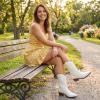 GLOBALWIN Black Cowboy Boots For Women Cowgirl Boots With Low Heel Comfortable Embroidered Western Boots Snip Toe Mid-Calf Boots(White)