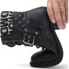 GLOBALWIN Women’s Ankle Booties Fashion Combat Boots(2102black2)