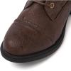 GLOBALWIN Women’s Ankle Booties Fashion Combat Boots(2102brown)