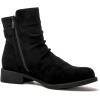 GLOBALWIN Women’s Ankle Boots Fashion Booties For Women Low Heel(21yy09 Black2)