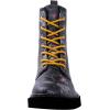 GLOBALWIN Women’s Combat Boots Lace Up Ankle Booties For Women Low Heel(19yy25 Grey)
