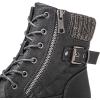 GLOBALWIN Women’s Combat Boots Lace Up Boots For Women Ankle Booties With Low Heel Fashion Dressy Short Boots(21yy18 Grey)