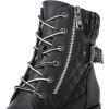 GLOBALWIN Women’s Combat Boots Lace Up Comfortable Ankle Booties For Women Low Heel(21yy16 Black)