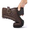 GLOBALWIN Women’s Combat Boots Lace Up Comfortable Ankle Booties For Women Low Heel(21yy16 Brown)