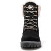 GLOBALWIN Women’s Fall Winter Quilted Ankle Boots – Warm Fleece Lined Winter Booties Combat Boots For Snow and Rain Non-Slip Fashion Ankle Booties(1915black)