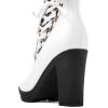 GLOBALWIN Women’s High Heel Boots For Women(21yy06white)