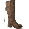 GLOBALWIN Women’s Lace Up Back Knee High Fashion Boots(19yy29 Camel3)