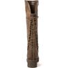GLOBALWIN Women’s Lace Up Back Knee High Fashion Boots(19yy29 Camel3)