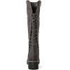 GLOBALWIN Women’s Lace Up Back Knee High Fashion Boots(19yy29 Grey3)