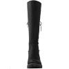 GLOBALWIN Women’s Lace Up Back Knee High Fashion Boots(19yy29black)
