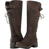 GLOBALWIN Women’s Lace Up Back Knee High Fashion Boots(19yy29brown)