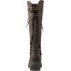 GLOBALWIN Women’s Lace Up Back Knee High Fashion Boots(19yy29brown)