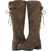 GLOBALWIN Women’s Lace Up Back Knee High Fashion Boots(19yy29camel)