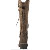 GLOBALWIN Women’s Lace Up Back Knee High Fashion Boots(19yy29camel)