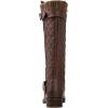 GLOBALWIN Women’s Quilted Knee High Boots For Women Low Heel Comfortable Fashion Riding Boots(19yy01brown)