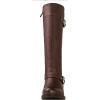 GLOBALWIN Women’s Quilted Knee High Boots For Women Low Heel Comfortable Fashion Riding Boots(19yy01brown)