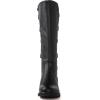 GLOBALWIN Women’s Quilted Knee High Fashion Boots Strappy Boots For Women(21yy10 Black4)