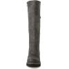 GLOBALWIN Women’s Strappy Motorcycle Knee High Boots Riding Boots Back Lace Up Fall Winter Fashion Knee High Boots For Women(22yy07 Grey)