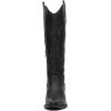 GLOBALWIN Women’s The Western Cowboy Cowgirl Embroidered Knee High Boots(23yy12 Black2)