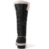 kingshow Globalwin Women’s Snow Boots – Mid-Calf-Length Winter Boots For Women with Faux Fur Lining, Insulated Cold Weather Protection, and Non-Slip Traction Sole(Black2)