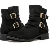 GLOBALWIN Women’s Ankle Boots Fashion Booties For Women Low Heel(21yy09 Black2)