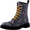 GLOBALWIN Women’s Combat Boots Lace Up Ankle Booties For Women Low Heel(19yy25 Grey)