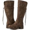 GLOBALWIN Women’s Lace Up Back Knee High Fashion Boots(19yy29 Camel3)