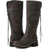 GLOBALWIN Women’s Lace Up Back Knee High Fashion Boots(19yy29 Grey3)