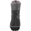 GLOBALWIN Women’s Snow Boots Waterproof Mid-Calf Winter Boots for Women with Quilted Knit Panels, Warm Fleece Lining, and Non-Slip Insulated Outdoor Sole(1841grey)
