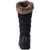 GLOBALWIN Women’s Snow Boots Waterproof Mid-Calf Winter Boots with Thermal Fleece Lining, Insulated Cold Weather Protection, and Non-Slip Sole for Snowy Commutes(1816black)