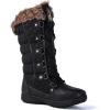 GLOBALWIN Women’s Snow Boots Waterproof Mid-Calf Winter Boots with Thermal Fleece Lining, Insulated Cold Weather Protection, and Non-Slip Sole for Snowy Commutes(1816black)