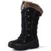 GLOBALWIN Women’s Snow Boots Waterproof Mid-Calf Winter Boots with Thermal Fleece Lining, Insulated Cold Weather Protection, and Non-Slip Sole for Snowy Commutes(1816black)