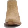 GLOBALWIN Women’s Western Ankle Booties Snipped Square Toe Embroidered Cowboy Chelsea Boots, Low Stacked Block Heel, Comfortable Pull-On Short Cowgirl Boots(25yy05 Khaki)