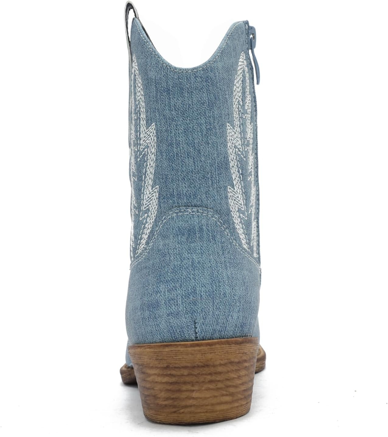 image:imageGLOBALWIN Womens Western Charm Cowgirl Boots Mid Calf Comfy Cowboy Boots For Women With Pointed Toe25yy06 Denim Blue