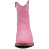GLOBALWIN Women’s Western Charm Cowgirl Boots Mid Calf Comfy Cowboy Boots For Women With Pointed Toe(23yy16 Pink)