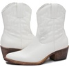 GLOBALWIN Women’s Western Charm Cowgirl Boots Mid Calf Comfy Cowboy Boots For Women With Pointed Toe(23yy16 White)