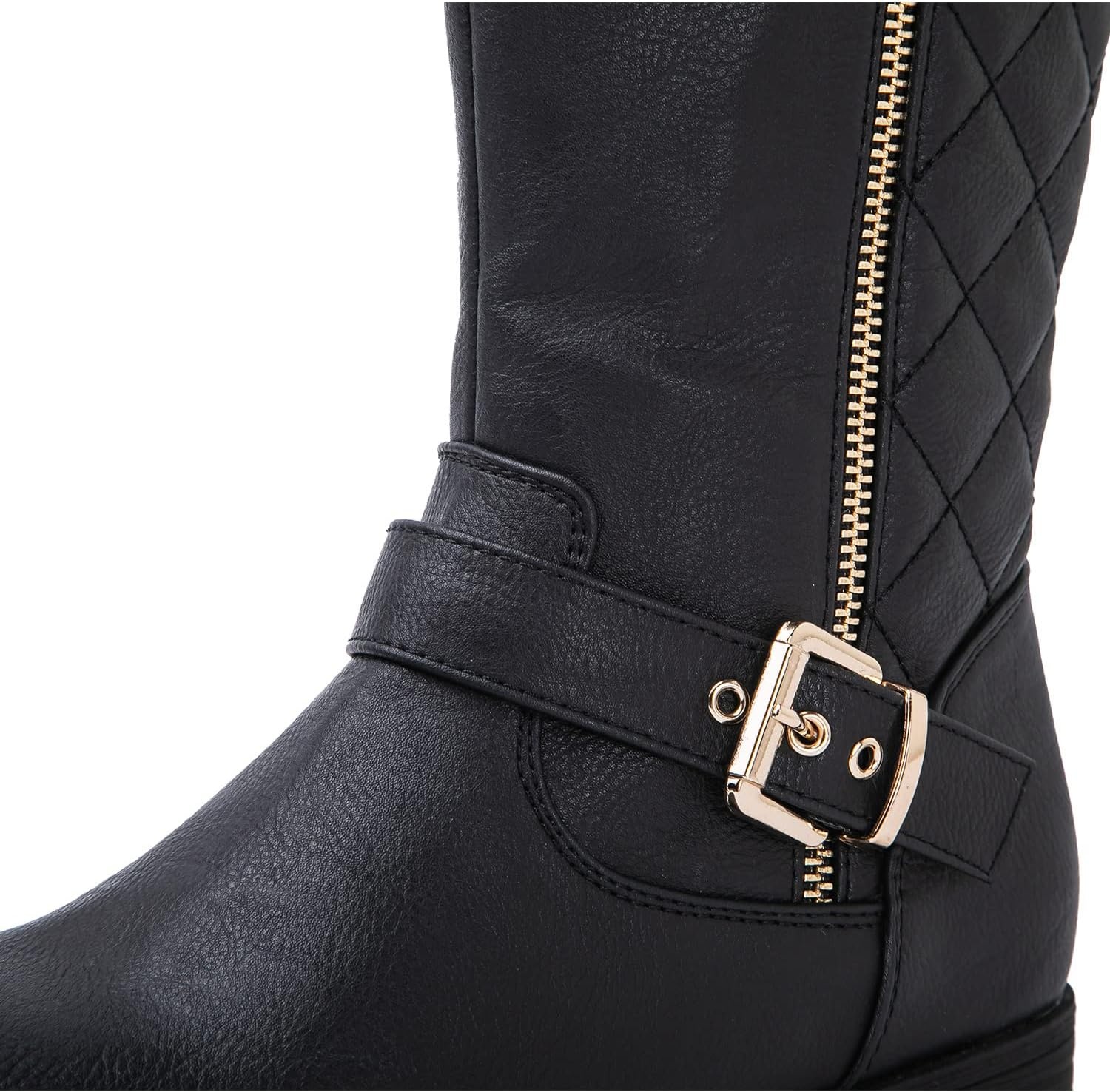 image:imageGLOBALWIN Womens Quilted KneeHigh Fashion Dressy Riding Boots17yy01 Black2