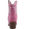 GLOBALWIN Women’s Cowgirl Boots Ankle Brown Cowboy Boots With Embroidered Stitching Low Heel Comfortable Western Boots For Country Outfits(22yy10 Pink)
