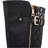 GLOBALWIN Women’s Quilted Knee-High Fashion Dressy Riding Boots(17yy01 Black2)