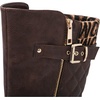 GLOBALWIN Women’s Quilted Knee-High Fashion Dressy Riding Boots(17yy01 Brown2)