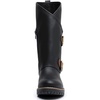 GLOBALWIN Women’s The Twisted Rider Motorcycle Boots Mid-Calf Fashion Boots For Women Low Heel(18yy01black)