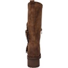GLOBALWIN Women’s The Twisted Rider Motorcycle Boots Mid-Calf Fashion Boots For Women Low Heel(18yy01camel)