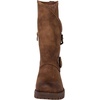 GLOBALWIN Women’s The Twisted Rider Motorcycle Boots Mid-Calf Fashion Boots For Women Low Heel(18yy01camel)