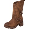 GLOBALWIN Women’s The Twisted Rider Motorcycle Boots Mid-Calf Fashion Boots For Women Low Heel(18yy01camel)