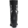 GLOBALWIN Women’s Square Toe Cowgirl Boots Classic Mid-Calf Cowboy Boots With Embroidered Stitching Low Heel Comfortable Western Boots For Country Outfits(23yy10 Black)