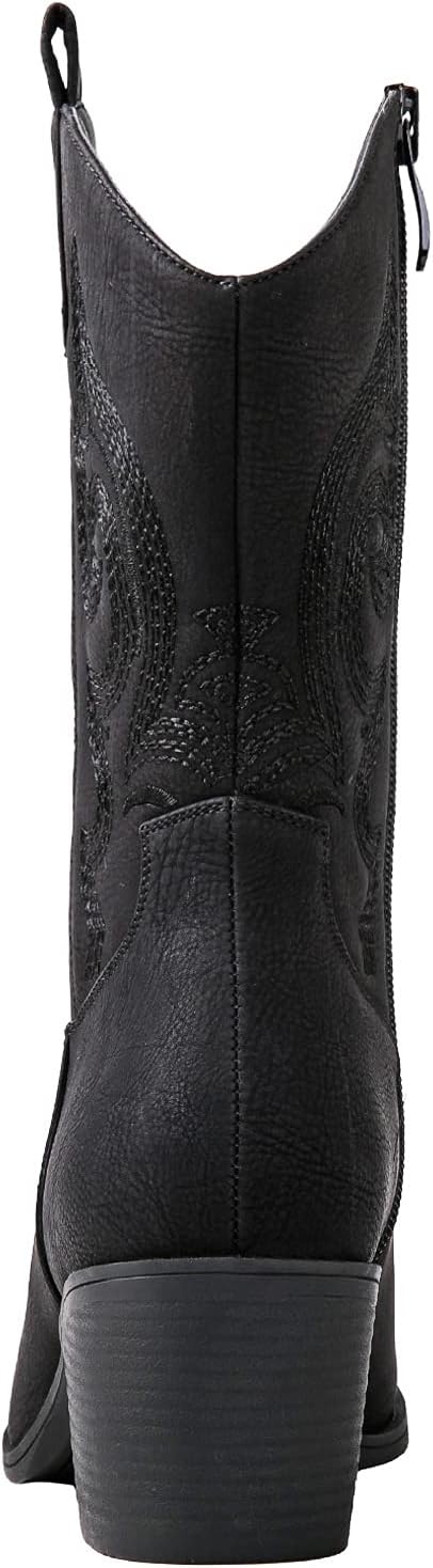 image:imageGLOBALWIN Cowboy Boots for Women MidCalf Western Style19yy17black