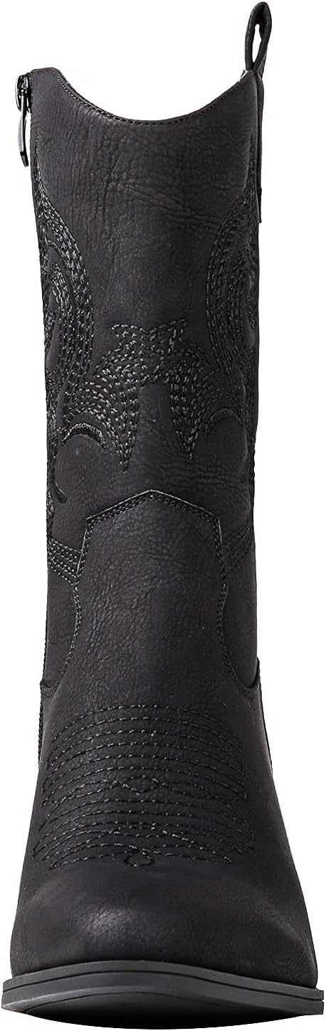 image:imageGLOBALWIN Cowboy Boots for Women MidCalf Western Style19yy17black