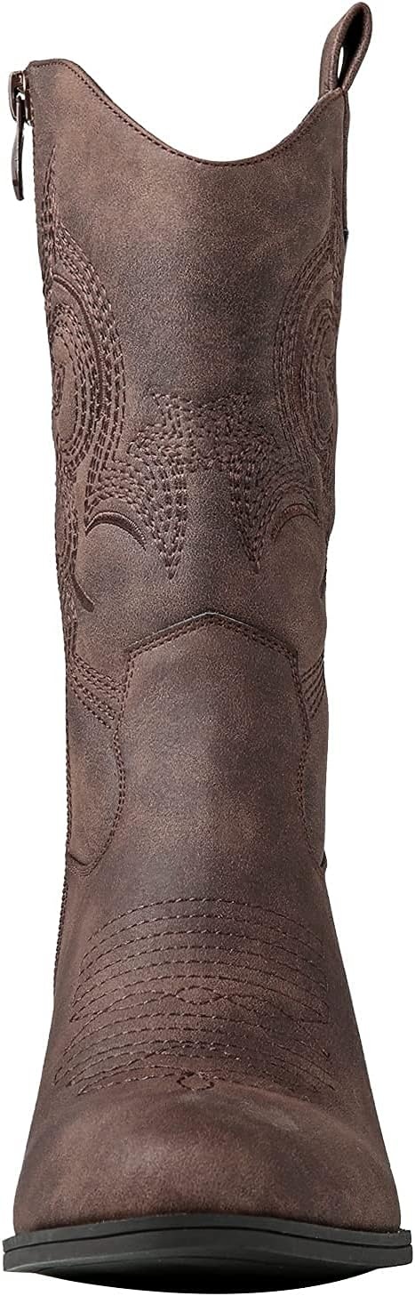 image:imageGLOBALWIN Cowboy Boots for Women MidCalf Western Style19yy17brown