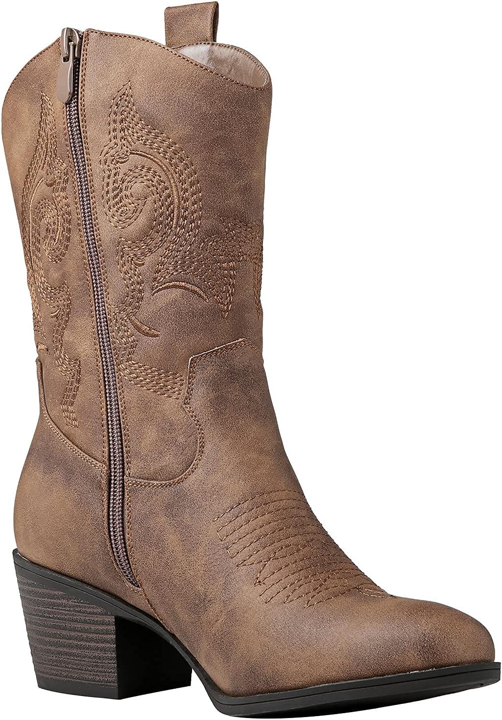 image:imageGLOBALWIN Cowboy Boots for Women MidCalf Western Style19yy17camel